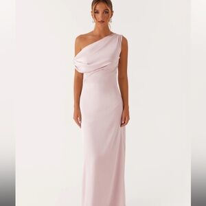 Peppermayo Blush One-Shoulder Dress